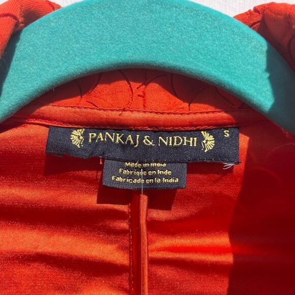 Anthropologie Pankaj & Nidhi Laser Cut Embroidered Blazer Dress NWT - Picture 11 of 16